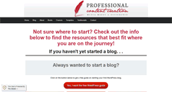 Desktop Screenshot of professionalcontentcreation.com